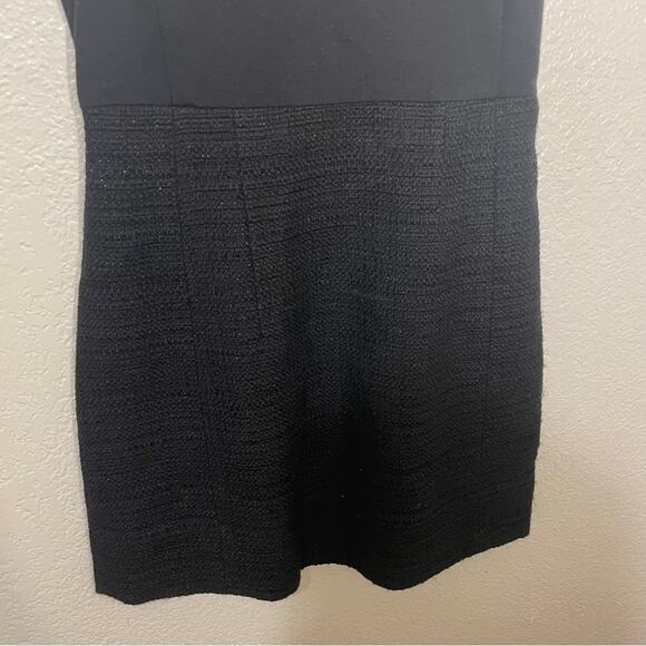 Theory Yeneth Tweed Bottom Sleeveless Mini Dress in Black Size 6 - Picture 3 of 7